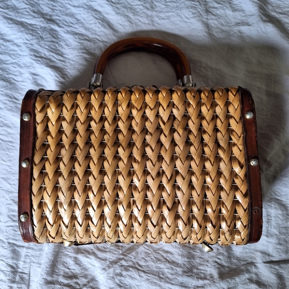 Rare Vintage wicker purse - Picture 4 of 6